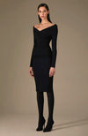 Greta Constantine Fortunatus Draped Long Sleeve Dress