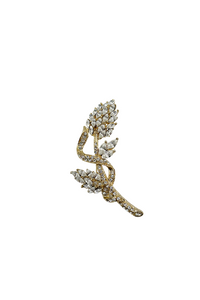 Elen Henderson Flower Design Crystal Brooch