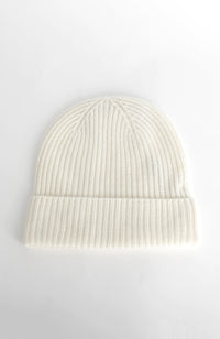 Repeat Organic Cashmere Ribbed Knit Hat