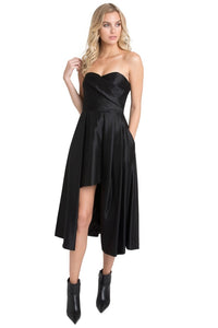 Black Halo Caine Strapless Cocktail Dress