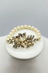 Elen Henderson Pearl and Leaf Design Bracelet