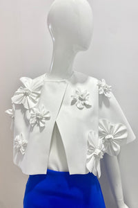 Greta Constantine Ipporay Floral Applique Capelet