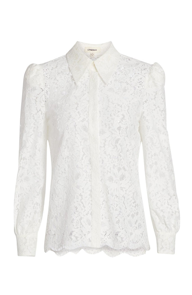 Haute en dentelle L'Agence Jenica Lace Blouse