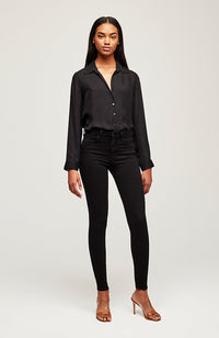 Pantalon Denim Noir L'Agence Marguerite Jean Black