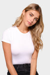 Majestic Soft Touch Short Sleeve Crew Neck T-Shirt White CORE