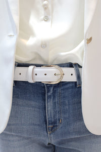 Paolo Da Ponte Horsebit 3 CM Italian Leather Belt